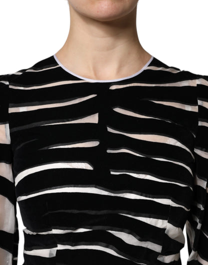 Dolce & Gabbana F6J1BT FI1YE Mini Dress – Black/White