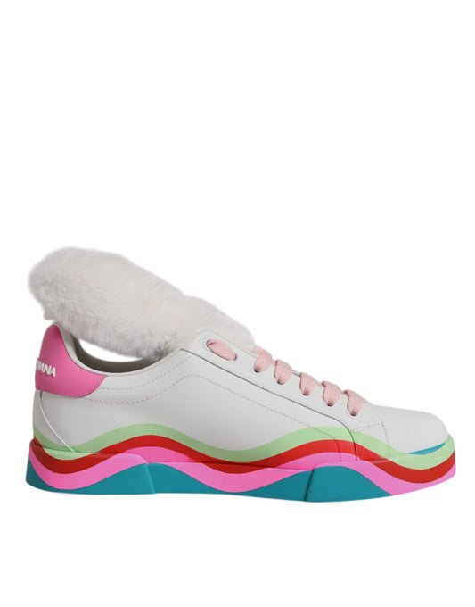 Dolce &amp; Gabbana Multicolor Low Top Trainers Sneakers Shoes