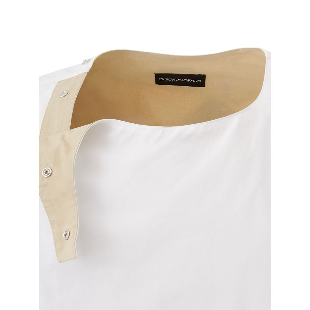 Emporio Armani White Cotton T-Shirt