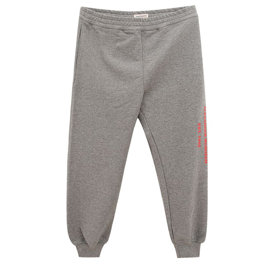 Alexander McQueen grey cotton athletic pants