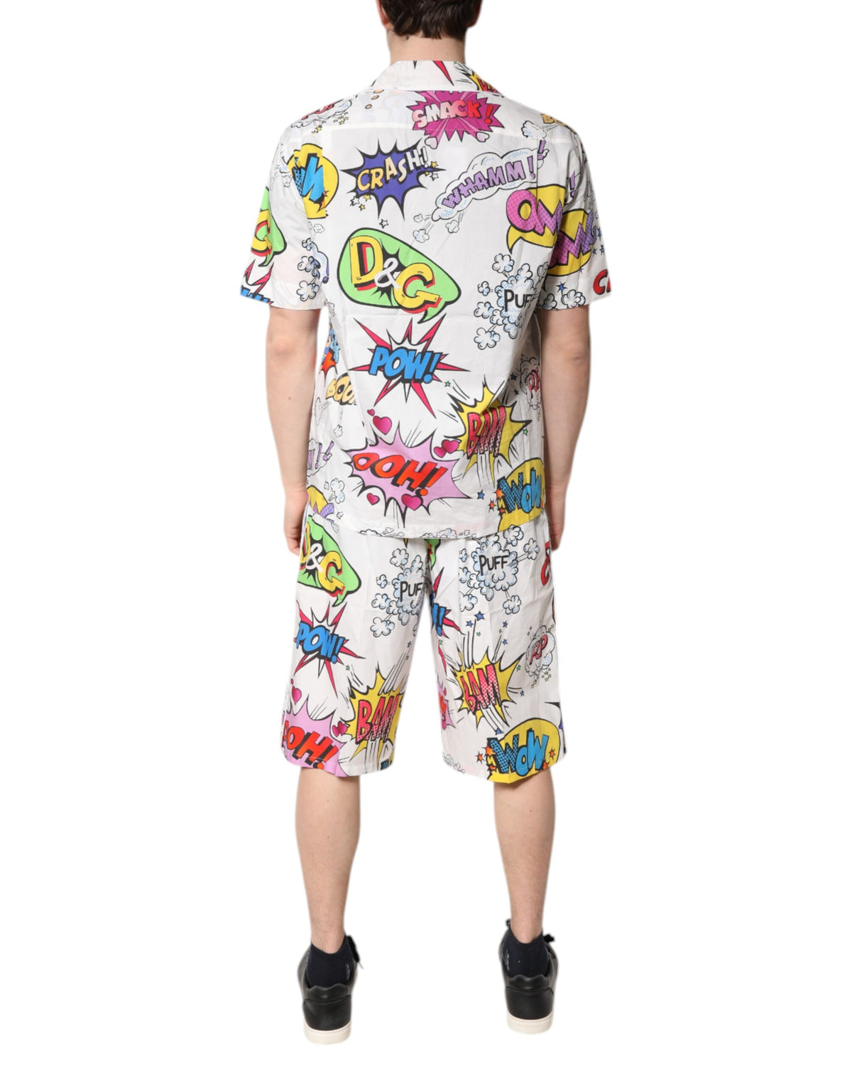 Dolce & Gabbana Men's Cartoon-Print Pyjama Set – White