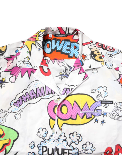 Dolce & Gabbana Men's Cartoon-Print Pyjama Set – White