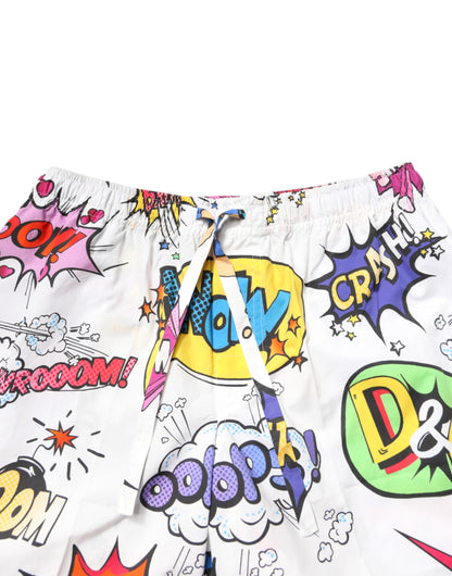 Dolce & Gabbana Men's Cartoon-Print Pyjama Set – White