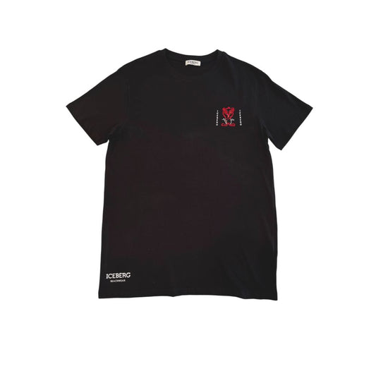 Iceberg Black Cotton Men's T-Shirt