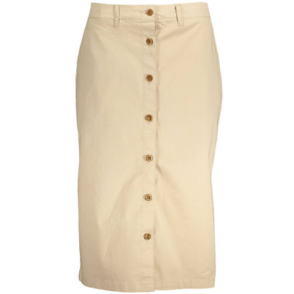 Gant Beige Cotton Women Skirt