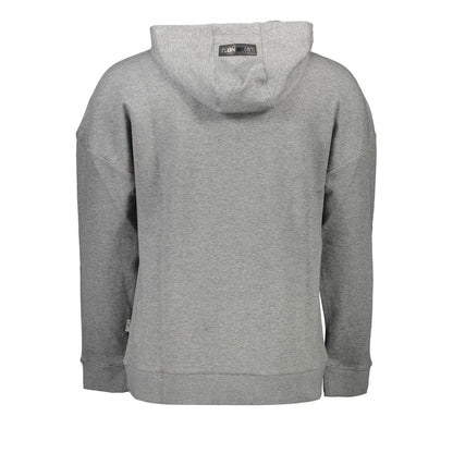 Plein Sport Gray Cotton Men Sweater