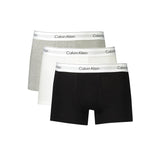 Calvin Klein Gray Cotton Men Boxer