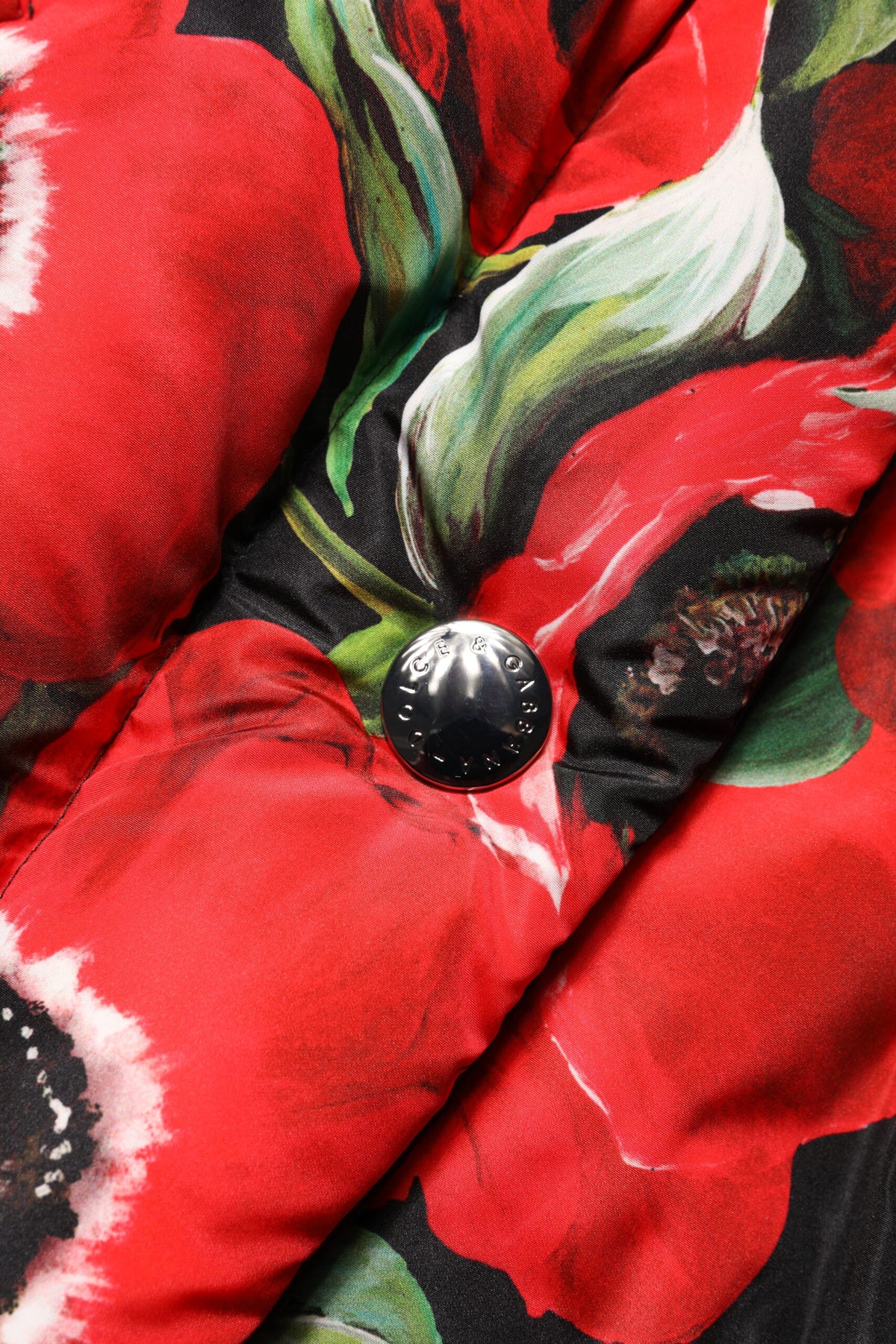 Dolce & Gabbana Multicolor Floral Full Zip Padded Jacket
