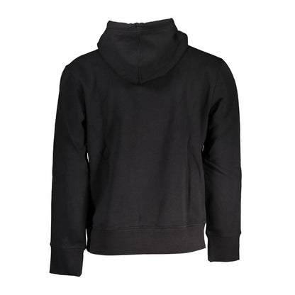 Calvin Klein black cotton and polyester hooded sweatshirt