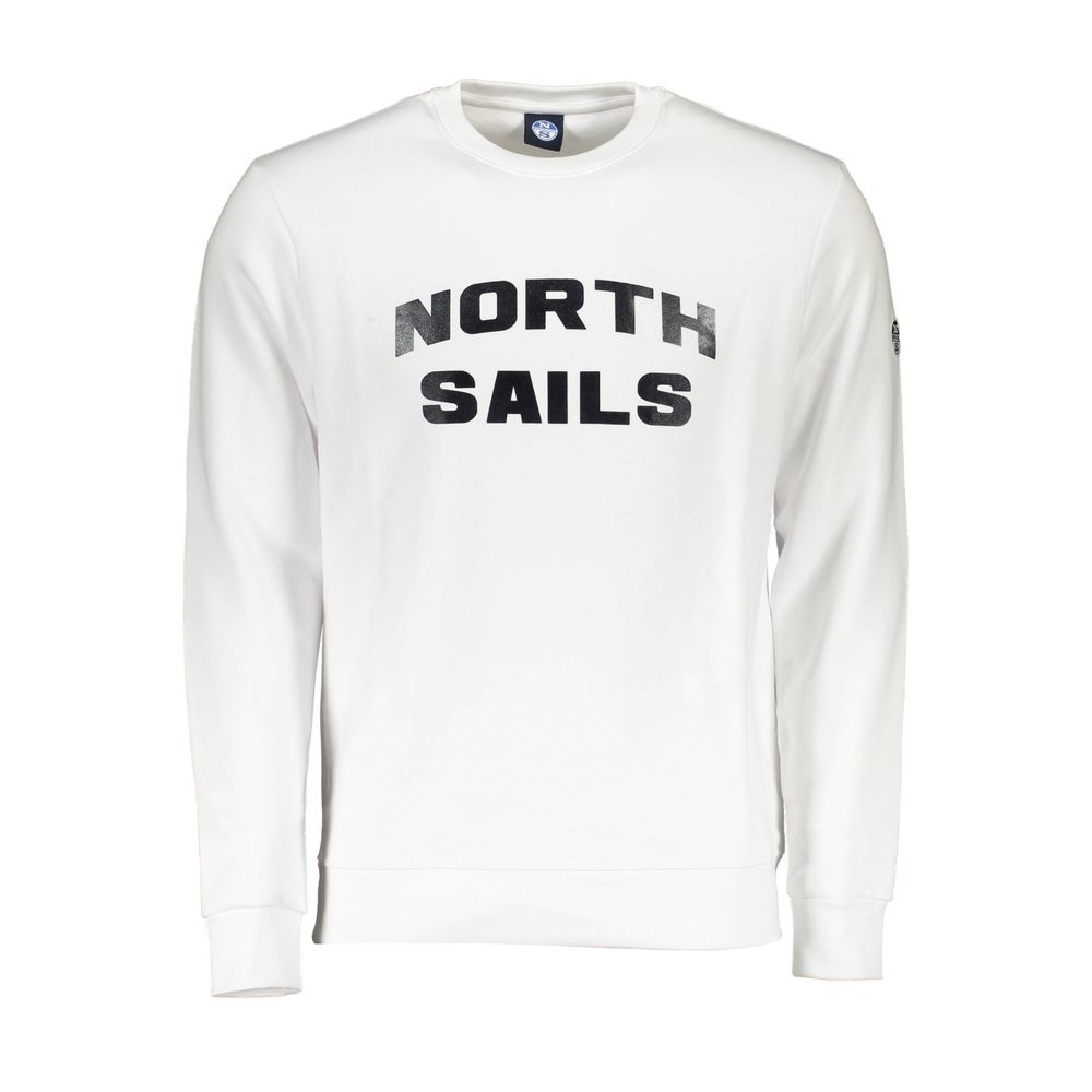 North Sails Bianco Cotton Men Sweatshirt