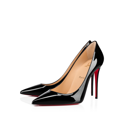 Christian Louboutin Black Patent Leather Kate Décolleté 100