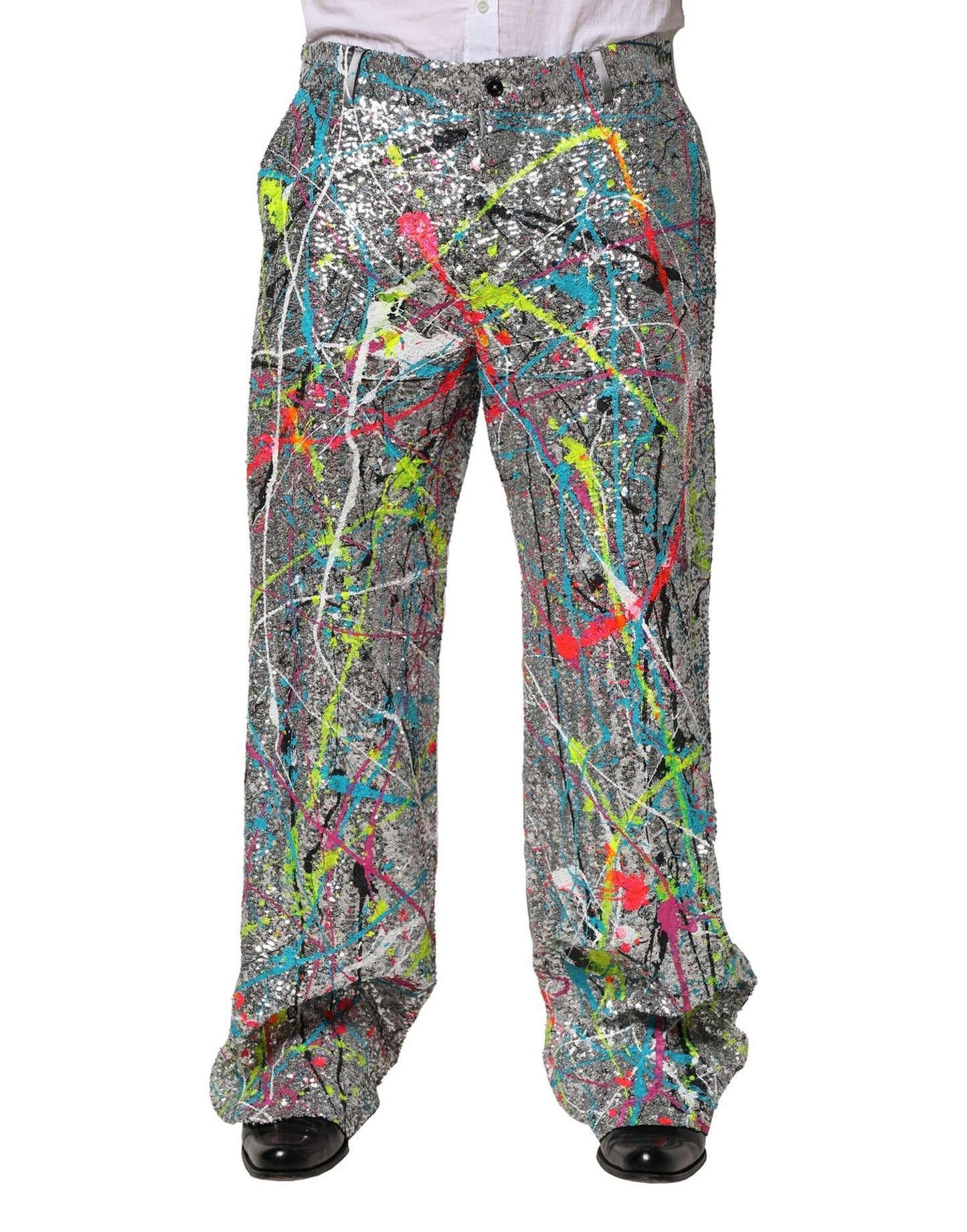 Dolce &amp; Gabbana Multicolor Sequined Embellished Pants