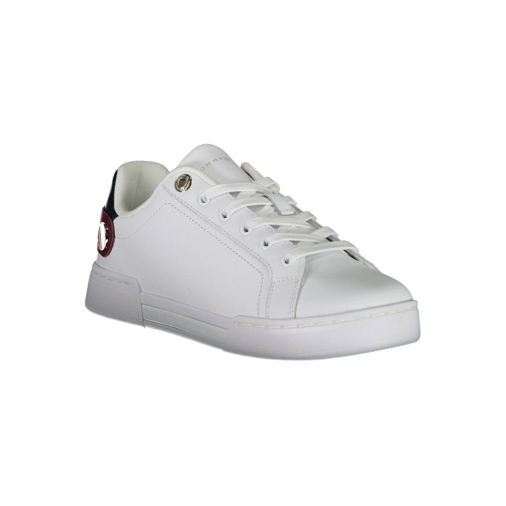 Tommy Hilfiger Bianco Polyurethane Women Sneaker