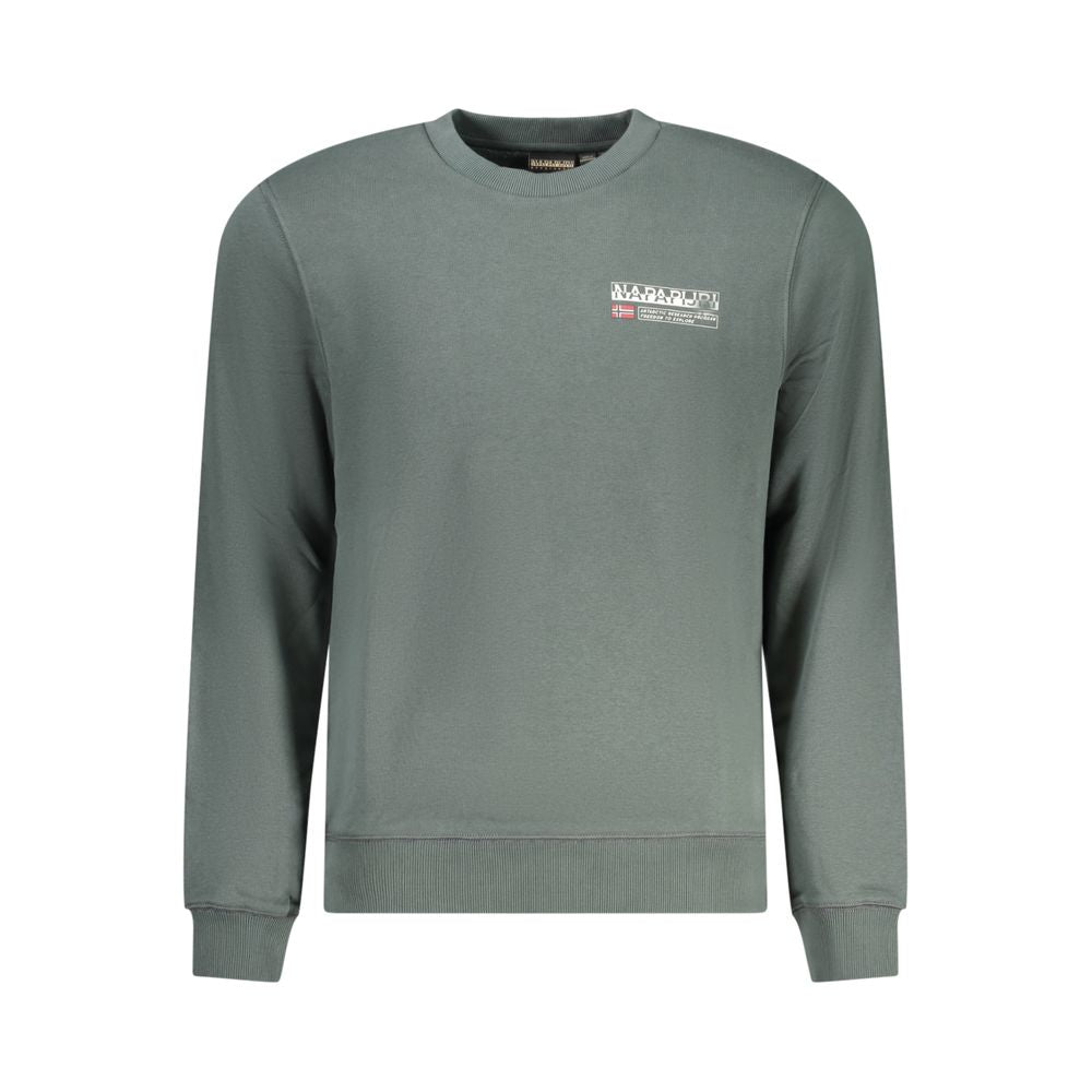 Napapijri Verde Cotton Men Sweatshirt