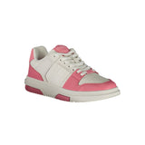 Tommy Hilfiger Pink Leather Women Sneakers