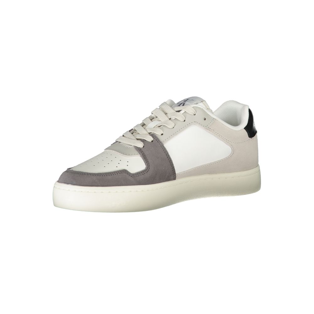 Calvin Klein White Polyester Men Sneakers