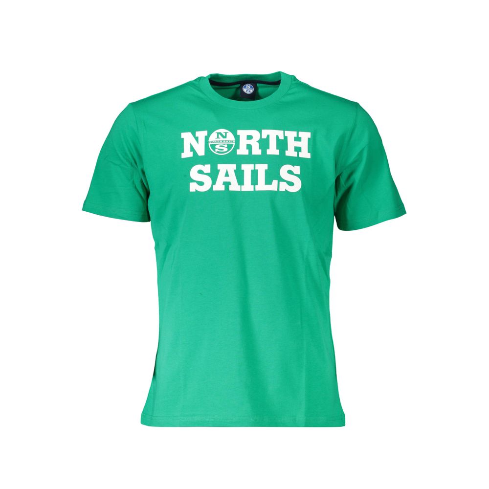 North Sails Printed Cotton T-Shirt for Men – Green