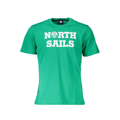 North Sails Printed Cotton T-Shirt for Men – Green
