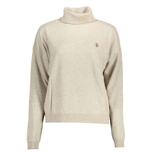 Beige U.S. POLO ASSN. wool-blend sweater