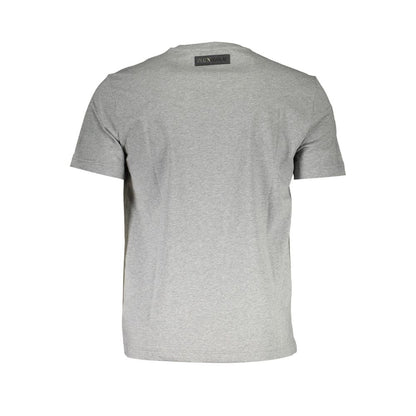 Plein Sport Men's Cotton V-Neck T-Shirt – Grey