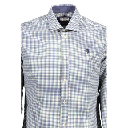 U.S. POLO ASSN. Azzurro Cotton Men's Shirt