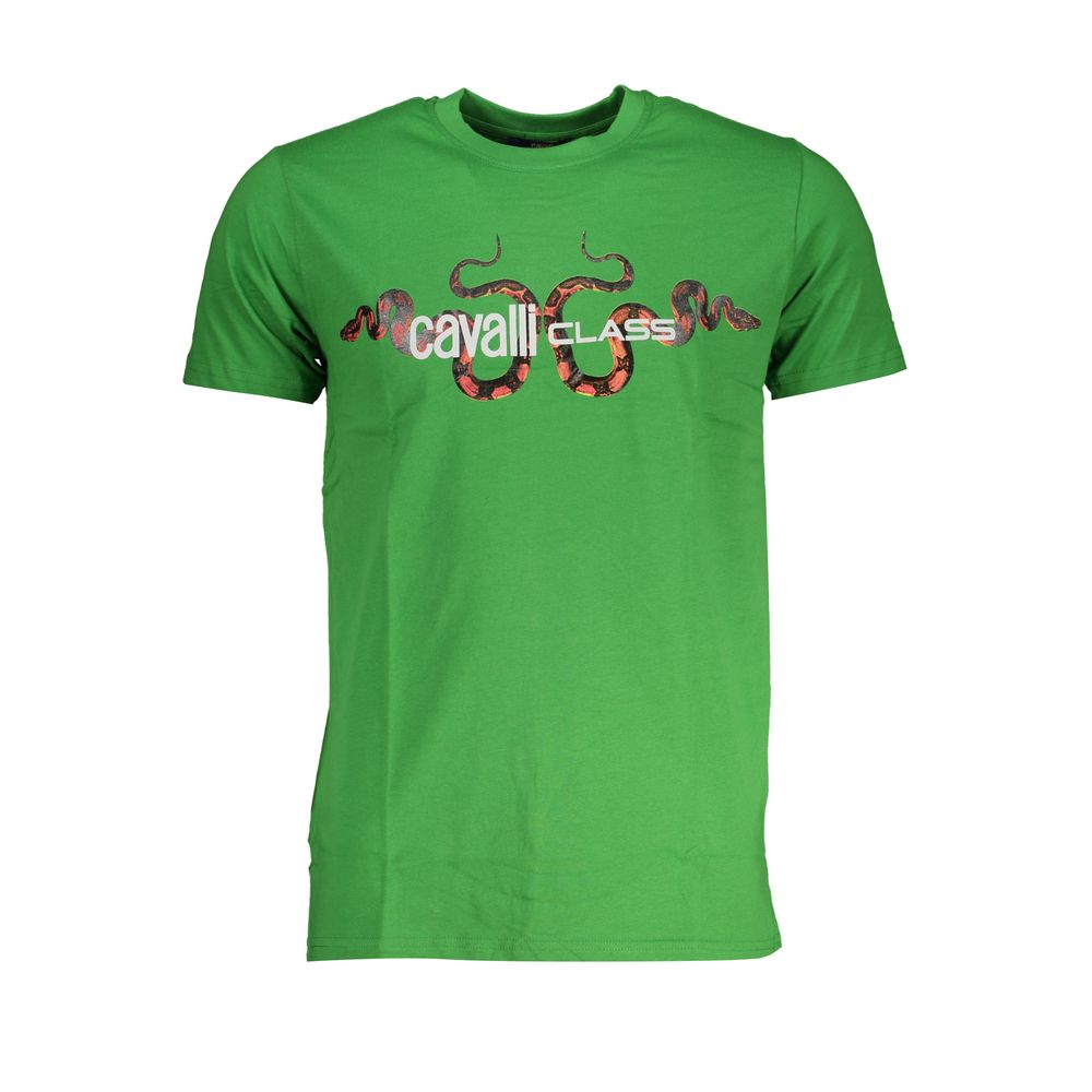 Cavalli Class Men's T-Shirt with Print – Green