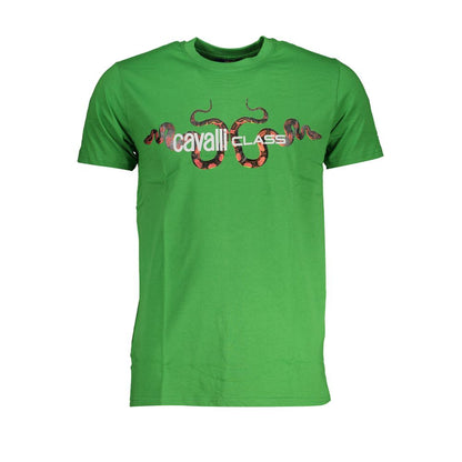 Cavalli Class Men's T-Shirt with Print – Green