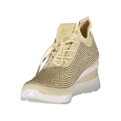 Laura Biagiotti Beige Polyester Women Sneakers