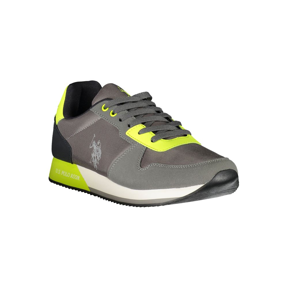 U.S. POLO ASSN. Gray Polyester Men Sneakers