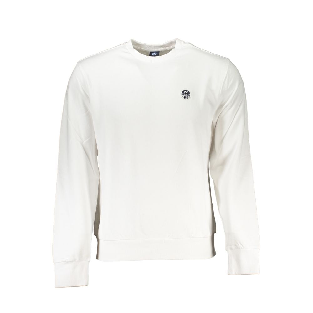 North Sails Brushed Cotton Logo Sweatshirt – White