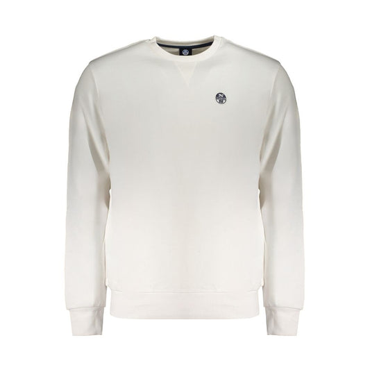 North Sails White Cotton Men Sweatshirt