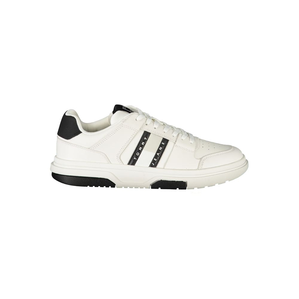 Tommy Hilfiger White Polyethylene Men Sneakers