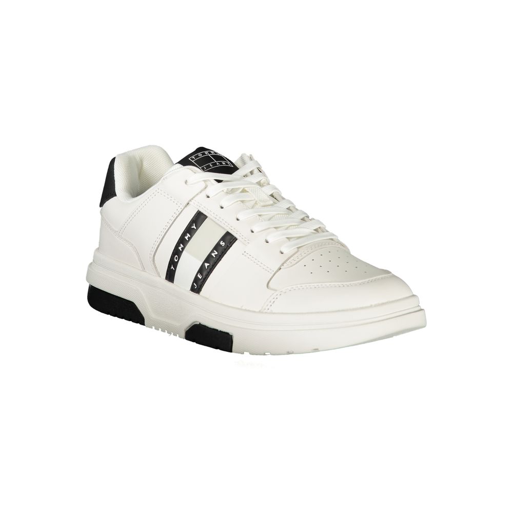 Tommy Hilfiger White Polyethylene Men Sneakers