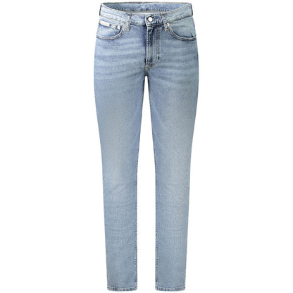 Calvin Klein Azzurro Cotton Mens Jeans