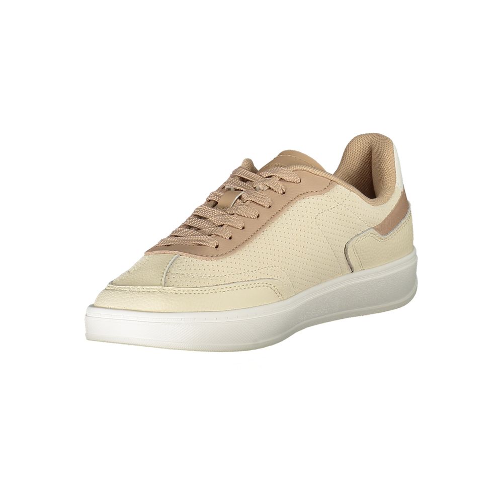Tommy Hilfiger Beige Polyurethane Women Sneaker
