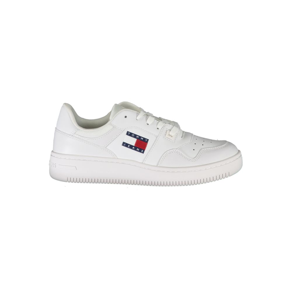 Tommy Hilfiger White Leather Women Sneakers
