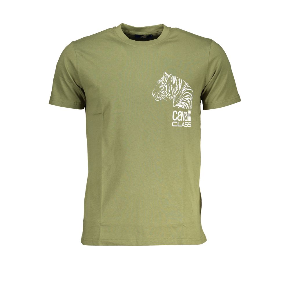 Cavalli Class Cotton T-Shirt for Men – Green