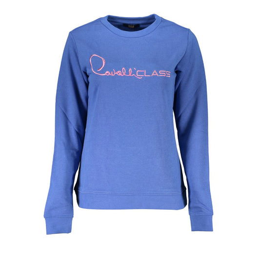 Cavalli Class women's cotton-blend sweatshirt – blue