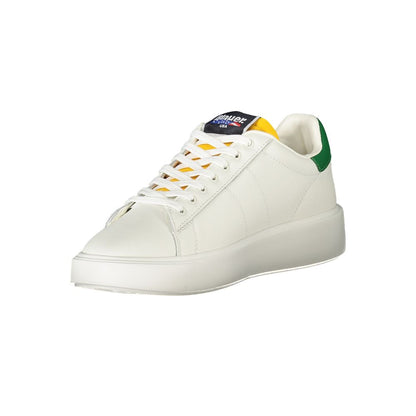 Blauer Men's Sneakers with Green Details – White
