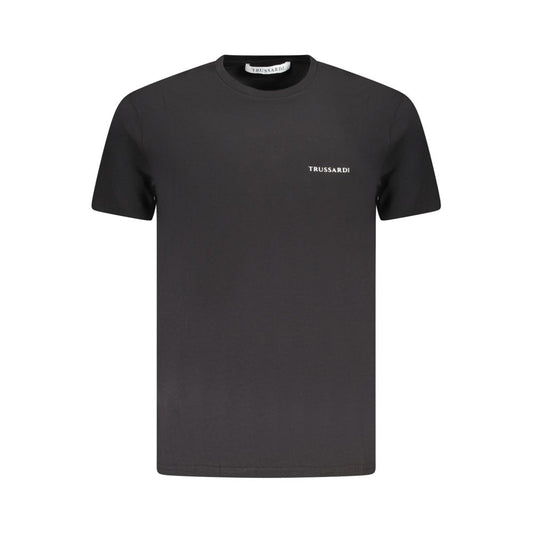 Trussardi Black Cotton T-Shirt