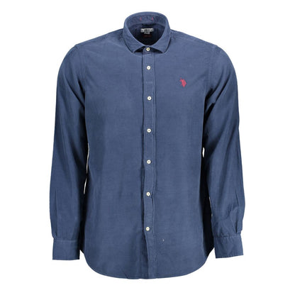 U.S. POLO ASSN. Blue Cotton Mens Shirt