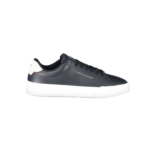 Tommy Hilfiger Blue Leather Men Sneakers