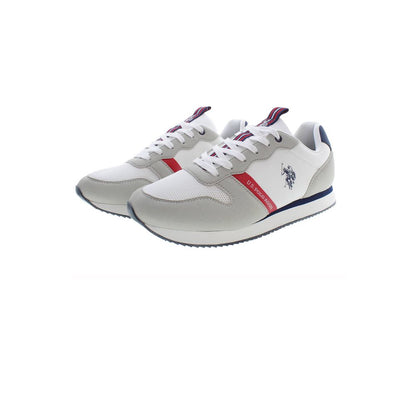 U.S. POLO ASSN. White Polyester Men Sneakers