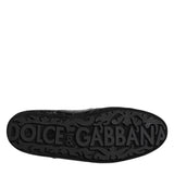 Dolce & Gabbana Black Exotic Leather Low Top Sneakers Shoes