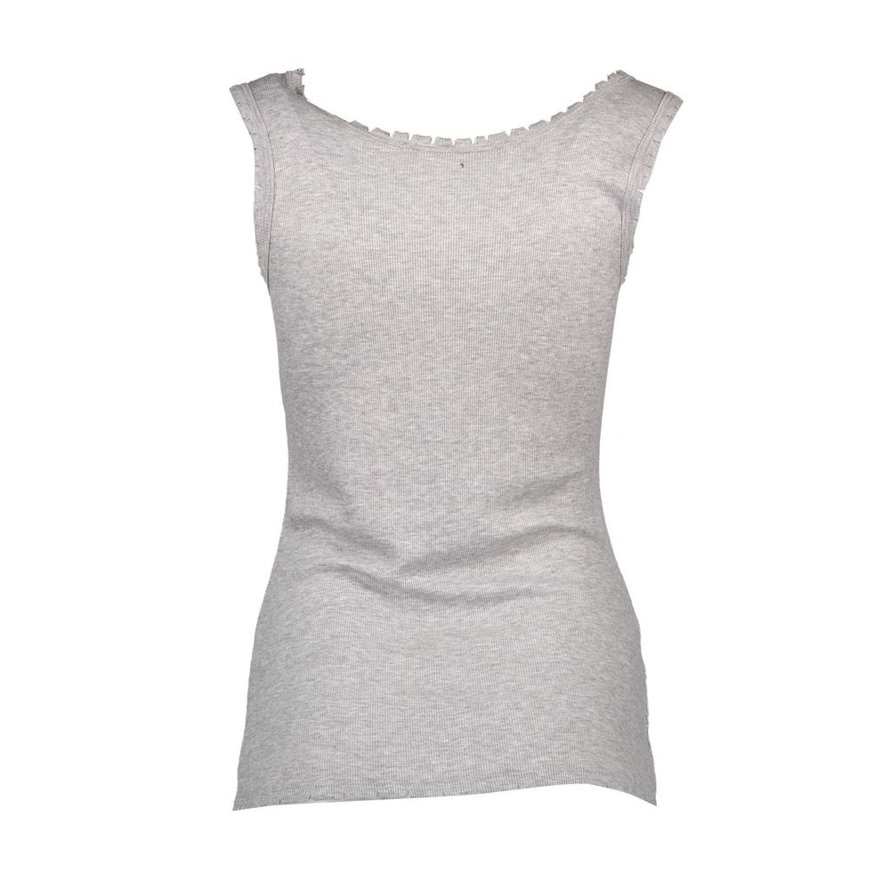 Silvian Heach Grigio Viscosa Women T-Shirt