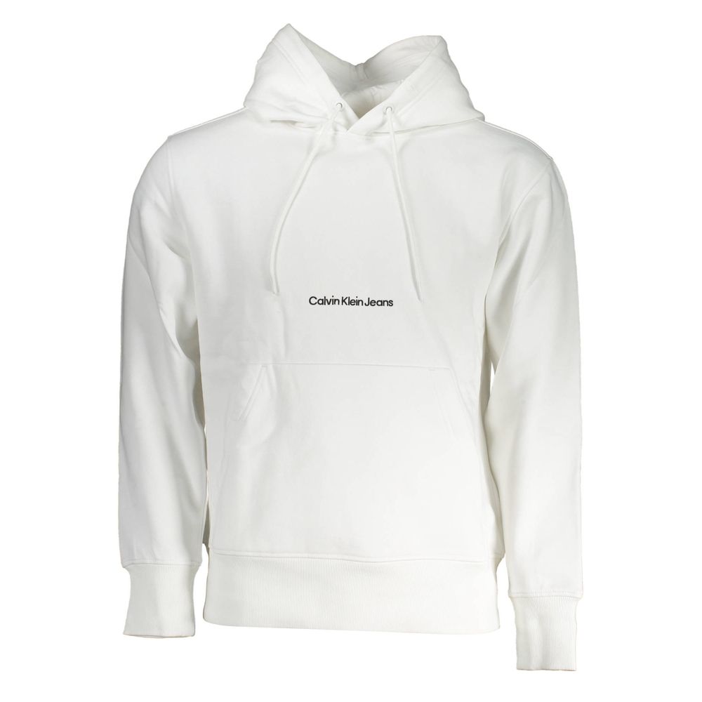 Calvin Klein White Cotton Men's Sweatshirt