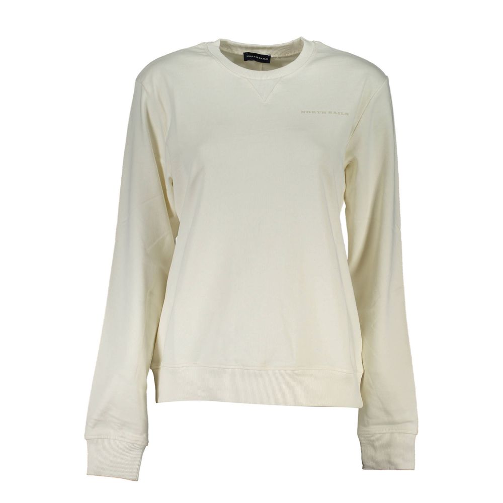 North Sails Bianco Cotton Women Sweatshirt