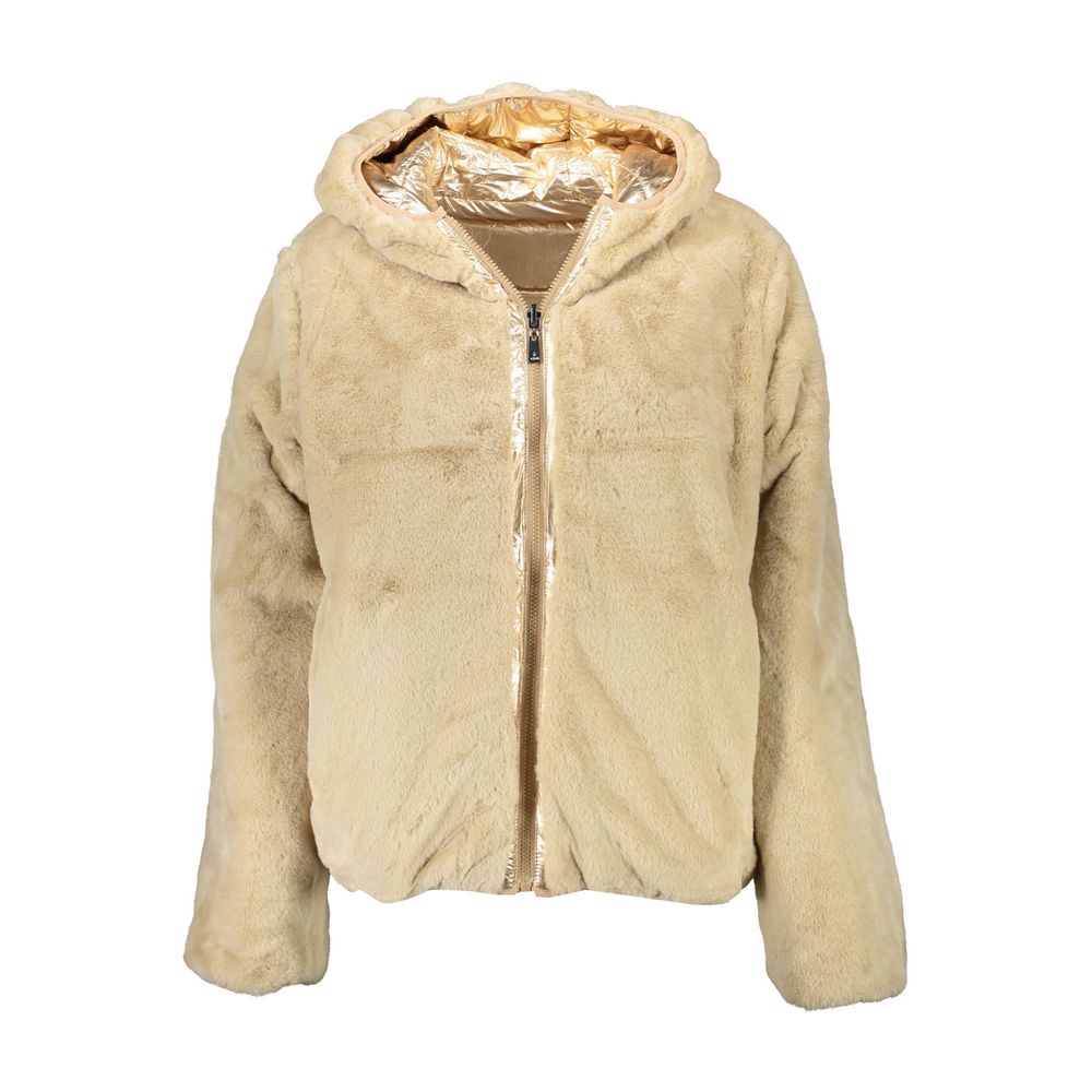U.S. POLO ASSN. Women's Reversible Hooded Jacket – Gold