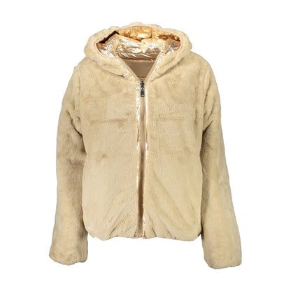 U.S. POLO ASSN. Women's Reversible Hooded Jacket – Gold