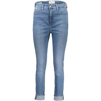 Calvin Klein Azzurro Cotton Women Jeans